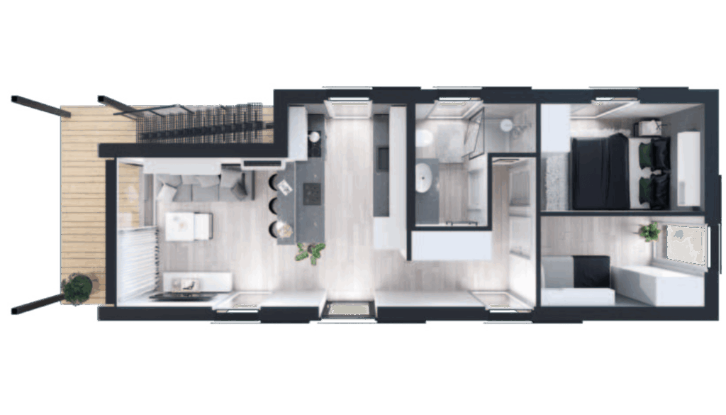 Grundriss Freiraum 57