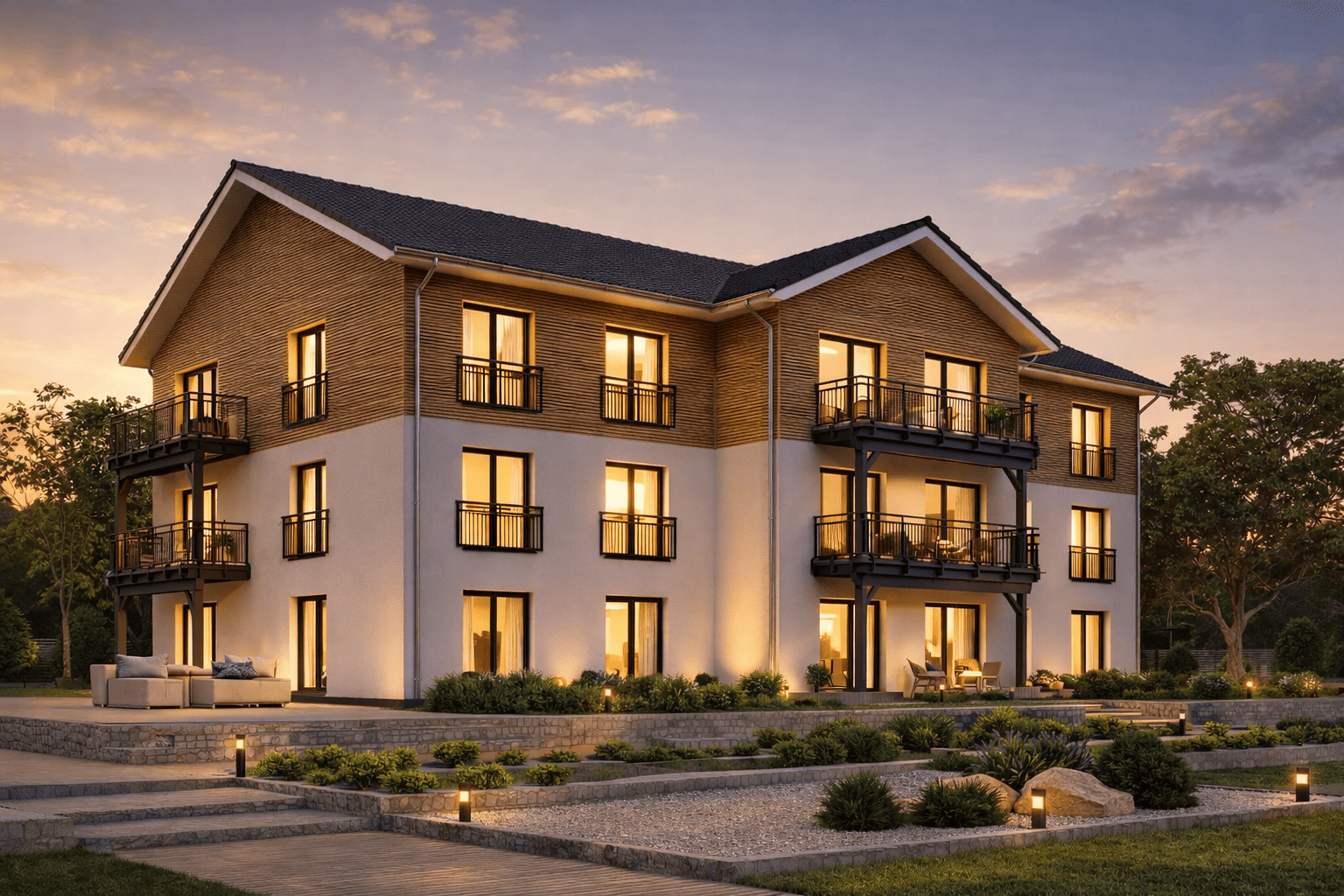 Visualisierung Begegnung 9(971) vorne (Abend)